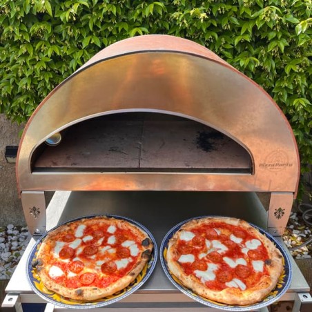 Stor utomhus naturgasdriven pizzaugn mobil Emozione Pizza Party 2 pizza