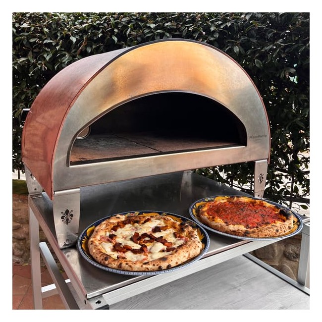 Stor utomhus gasdriven pizzaugn mobil Emozione Pizza Party 2 pizza