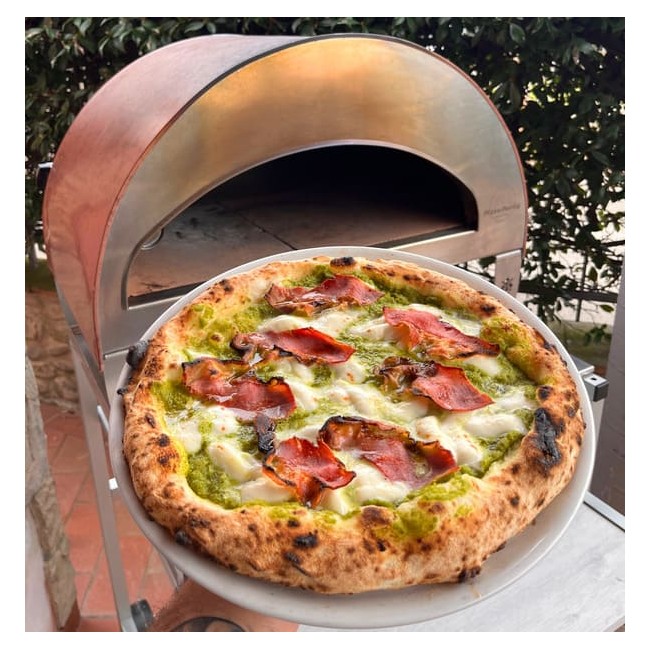 Stor utomhus gasdriven pizzaugn mobil Emozione Pizza Party 2 pizza