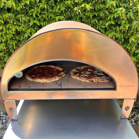 Stor utomhus gasdriven pizzaugn mobil Emozione Pizza Party 2 pizza