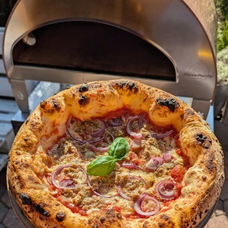Stor utomhus gasdriven pizzaugn mobil Emozione Pizza Party 2 pizza