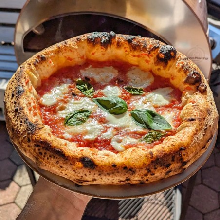 Stor utomhus gasdriven pizzaugn mobil Emozione Pizza Party 2 pizza