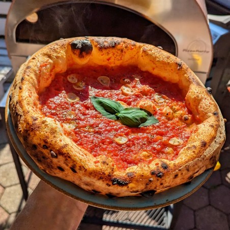 Stor utomhus gasdriven pizzaugn mobil Emozione Pizza Party 2 pizza