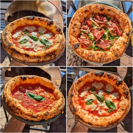 Large outdoor gas fired pizza oven mobile Emozione Pizza Party 2 pizza