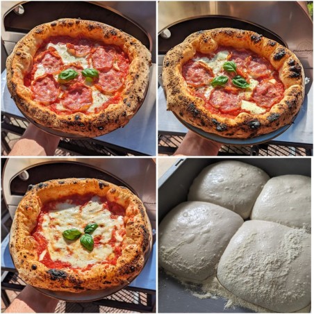 Stor utomhus gasdriven pizzaugn mobil Emozione Pizza Party 2 pizza