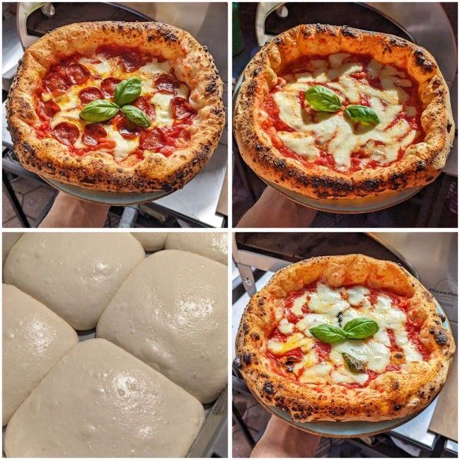 Stor utomhus gasdriven pizzaugn mobil Emozione Pizza Party 2 pizza