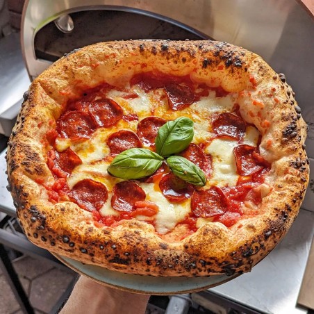 Großer mobiler Gas-Pizzaofen im Freien Emozione Pizza Party für 2 Pizzen