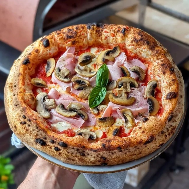 Duży mobilny piec do pizzy na gaz na zewnątrz Emozione Pizza Party 2 pizze