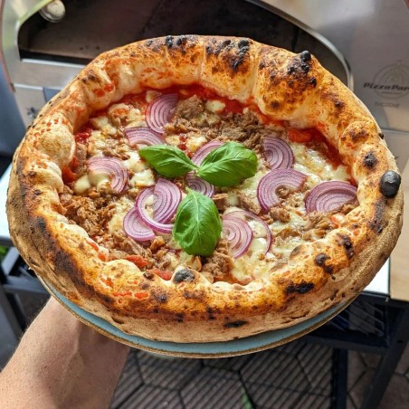 Großer mobiler Gas-Pizzaofen im Freien Emozione Pizza Party für 2 Pizzen