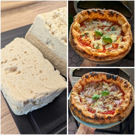 Stor utomhus gasdriven pizzaugn mobil Emozione Pizza Party 2 pizza