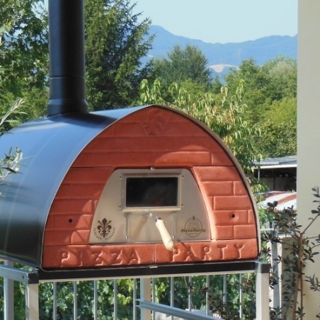 Porte vitrée pour four à bois 70x70 et pizza