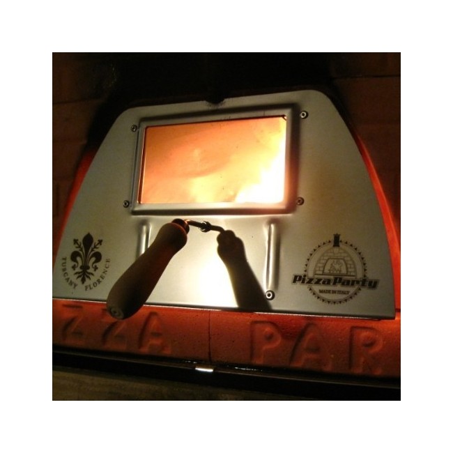 accesorios para horno de pizza de leña, puerta con vidrio