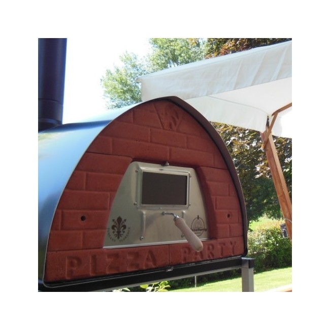 accesorios para horno de pizza de leña, puerta con vidrio