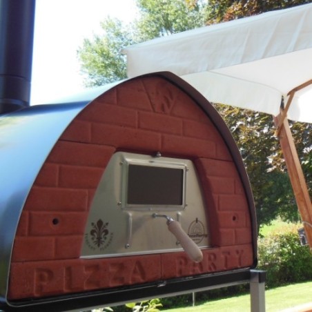 accesorios para horno de pizza de leña, puerta con vidrio
