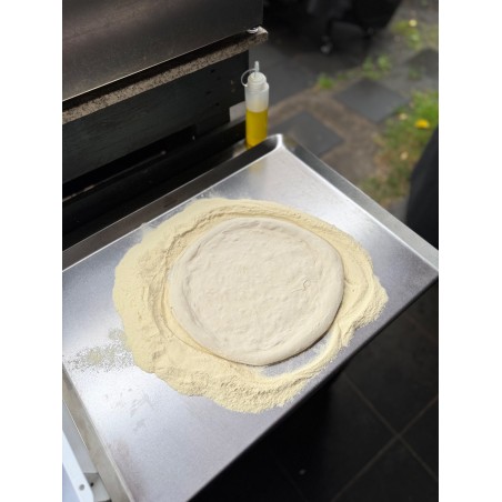 blat do ciasta ze stali nierdzewnej, deska do krojenia, ciasto na pizzę, stal