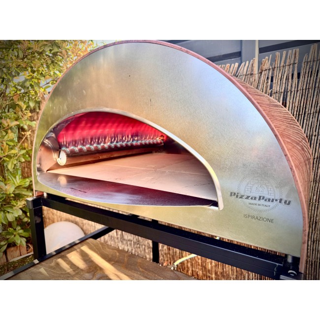 Large outdoor gas fired pizza oven mobile Ispirazione Pizza Party 4 pizza