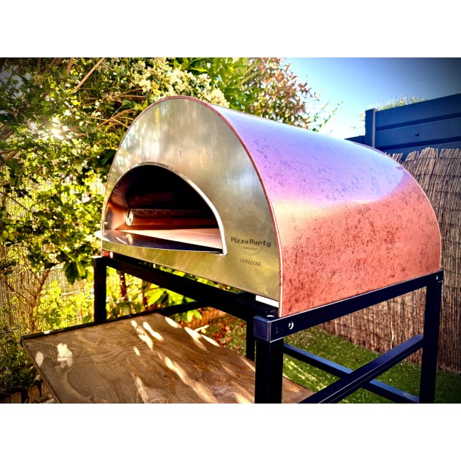 Duży mobilny piec do pizzy na gaz na zewnątrz Ispirazione Pizza Party 4 pizze