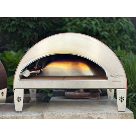 Large outdoor gas fired pizza oven mobile Ispirazione Pizza Party 4 pizza