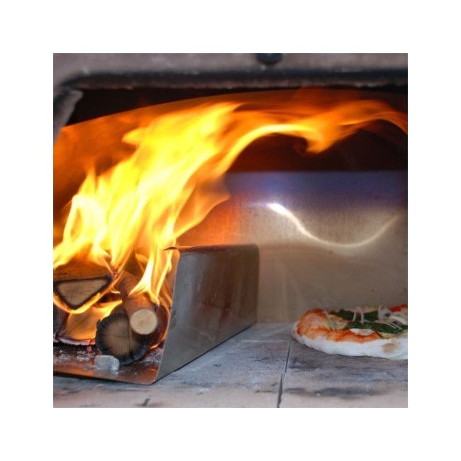 Accessoire diffuseur de flamme inclus dans le prix du four à bois
