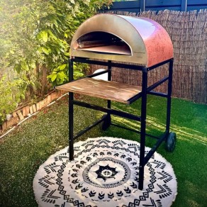 Supporto per forno a gas Pizza Party Emozione / Ispirazione: in alluminio superleggero con ruote