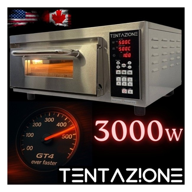 Tentazione MAX GT4 USA CANADA 240v 3000w 932F digitala elektriska pizzaugn