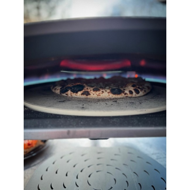 Tentazione Air: Horno de gas con piedra de cocción giratoria de 40 cm (16″)