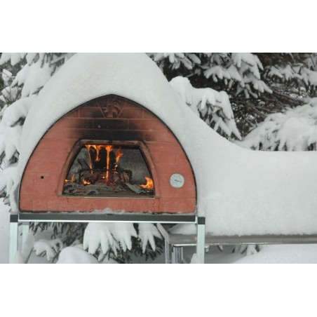 Abdeckung für holzbefeuerten Pizzaofen