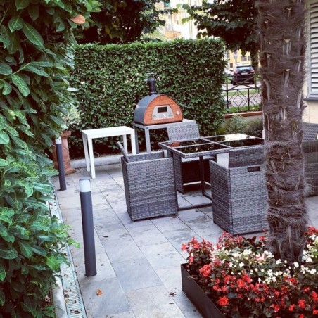 wood burning oven Pizza Party 70x70 Grey
