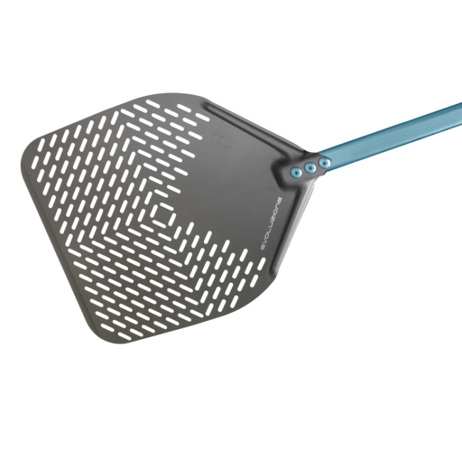 ewolucja gimetal Aluminiowa prostokątna perforowana łopatka do pizzy 33 cm