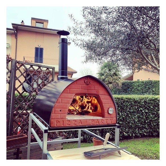 Großer Holzfeuer-Pizzaofen Pizzone mobil tragbare Outdoor-Pizzaöfen