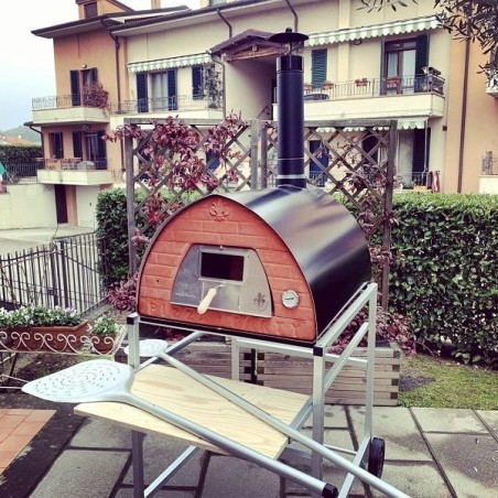 Large wood fire pizza oven mobile Pizzone portable outdoor pizza ovens 