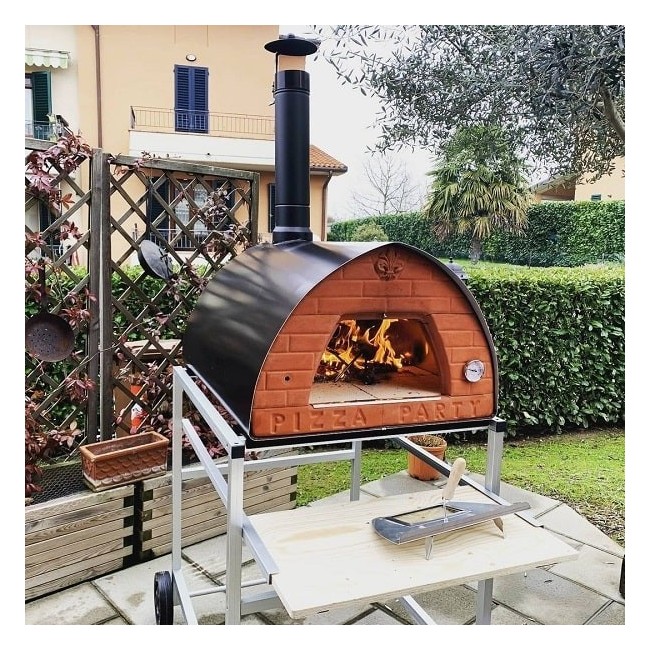Großer Holzfeuer-Pizzaofen Pizzone mobil tragbare Outdoor-Pizzaöfen