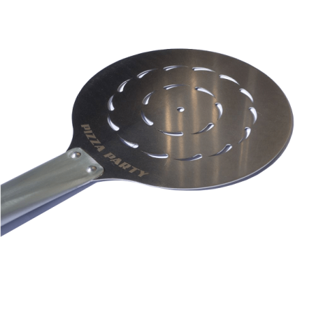 Small round turning pizza peel perforated diameter 18cm (7")