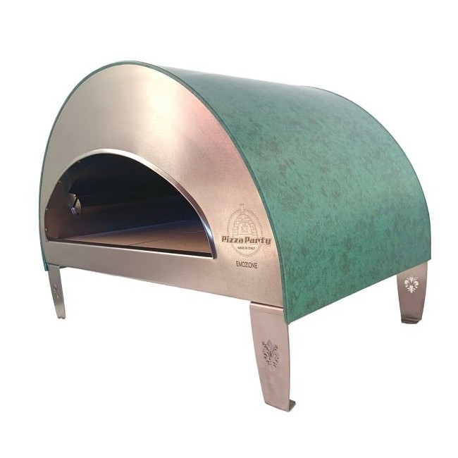 Emozione: Grande forno a gas da esterno 2 pizze "Acquamarina" GPL (propano, butano, gpl) + manuale utente