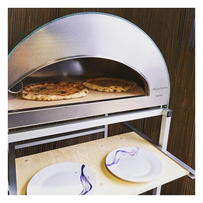 Duży mobilny piec do pizzy na gaz na zewnątrz Emozione Pizza Party 2 pizze