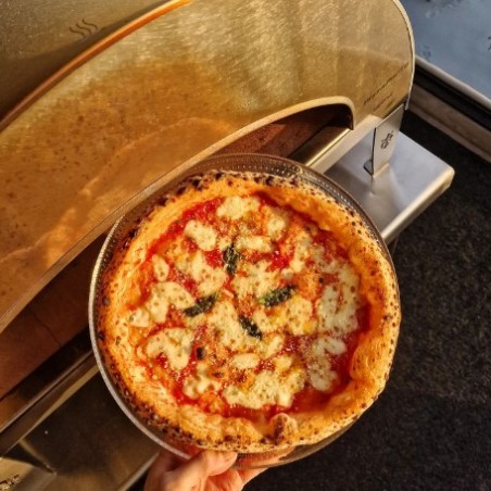 Horno de pizza móvil grande a gas para exteriores Emozione Pizza Party 2 pizzas