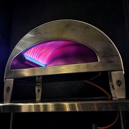 Stor utomhus gasdriven pizzaugn mobil Emozione Pizza Party 2 pizza