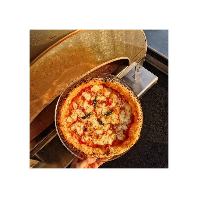 Stor utomhus gasdriven pizzaugn mobil Emozione Pizza Party 2 pizza