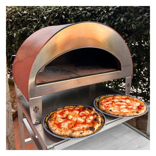 Stor utomhus gasdriven pizzaugn mobil Emozione Pizza Party 2 pizza