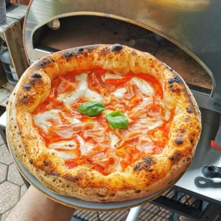 Horno de pizza móvil grande a gas para exteriores Emozione Pizza Party 2 pizzas