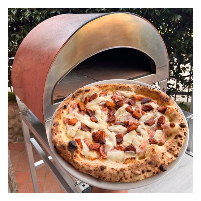 Stor utomhus gasdriven pizzaugn mobil Emozione Pizza Party 2 pizza