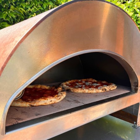 Large outdoor gas fired pizza oven mobile Emozione Pizza Party 2 pizza