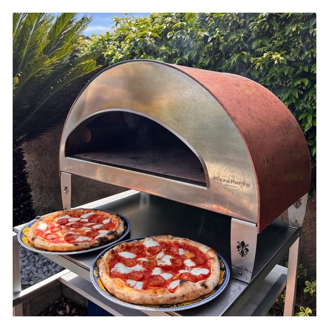 Stor utomhus gasdriven pizzaugn mobil Emozione Pizza Party 2 pizza