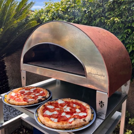 Großer mobiler Gas-Pizzaofen im Freien Emozione Pizza Party für 2 Pizzen