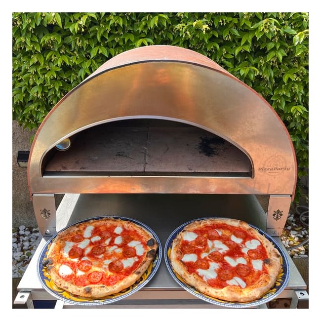 Stor utomhus gasdriven pizzaugn mobil Emozione Pizza Party 2 pizza